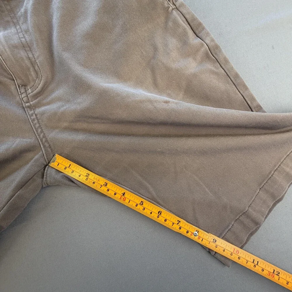 Volcom Chino Shorts Mens 32 Brown Cotton Polyester Spandex 10 Inseam Stretch